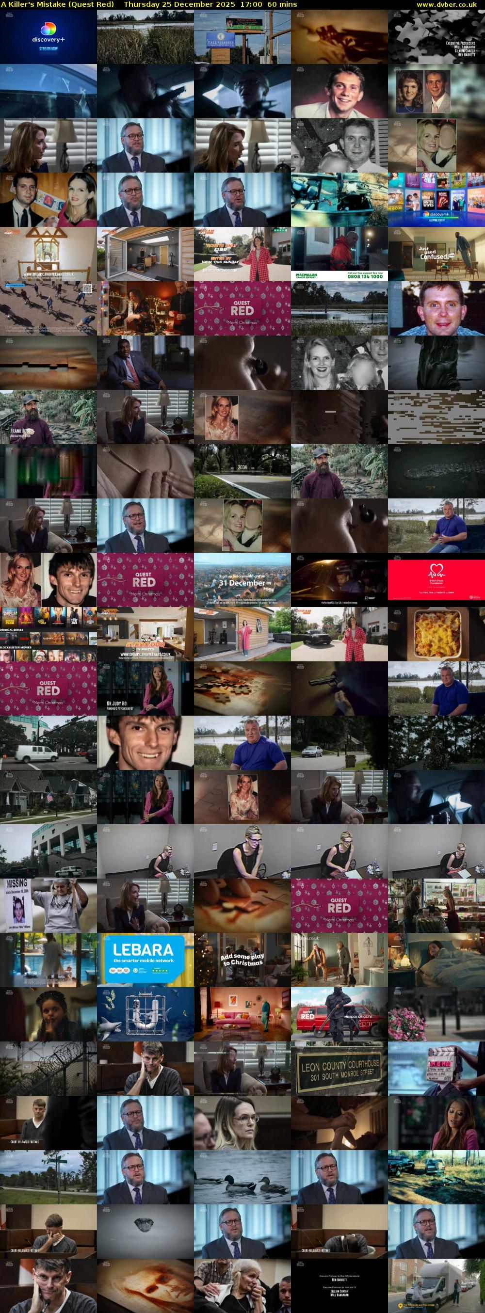 A Killer's Mistake (Quest Red) Thursday 25 December 2025 17:00 - 18:00