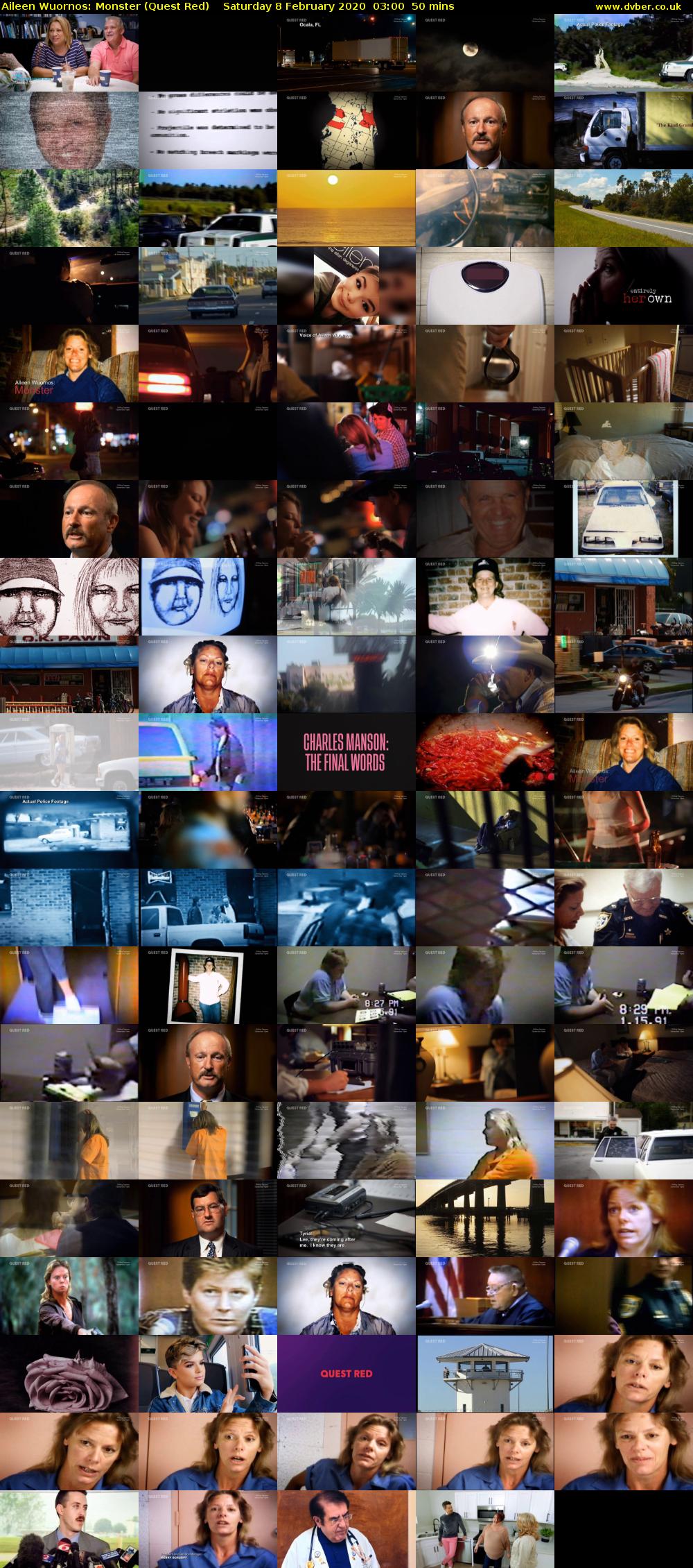 Aileen Wuornos: Monster (Quest Red) Saturday 8 February 2020 03:00 - 03:50