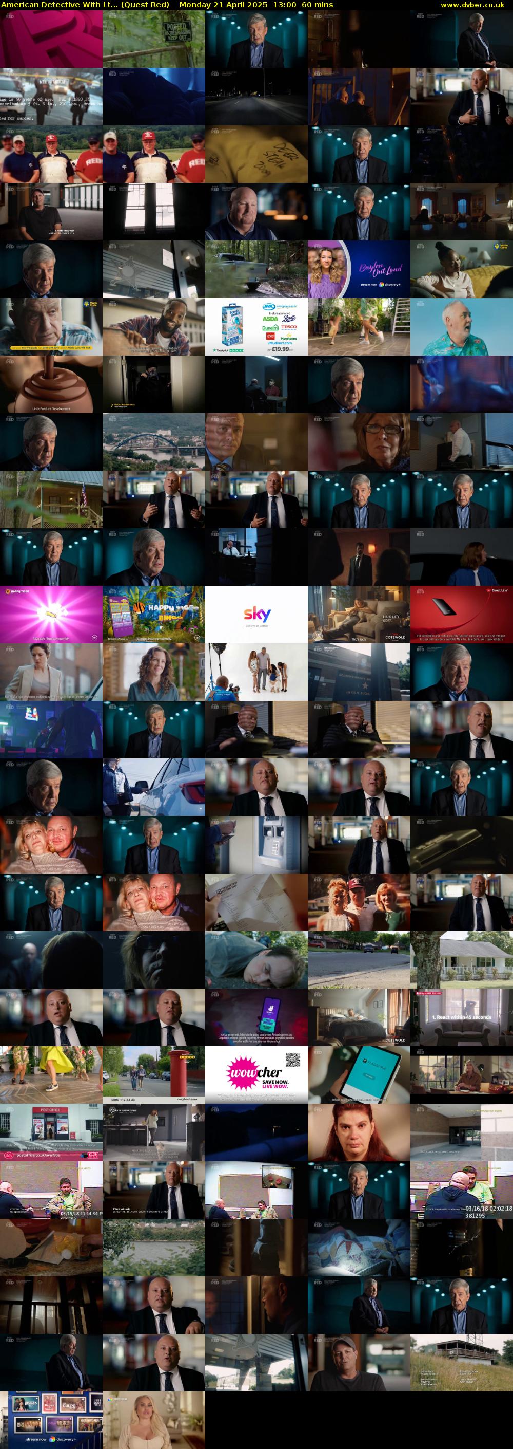 American Detective With Lt... (Quest Red) Monday 21 April 2025 13:00 - 14:00