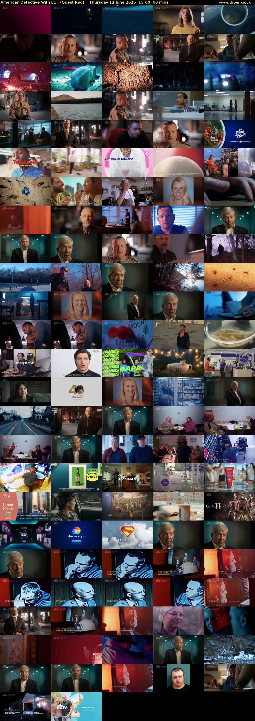 American Detective With Lt... (Quest Red) Thursday 12 June 2025 13:00 - 14:00