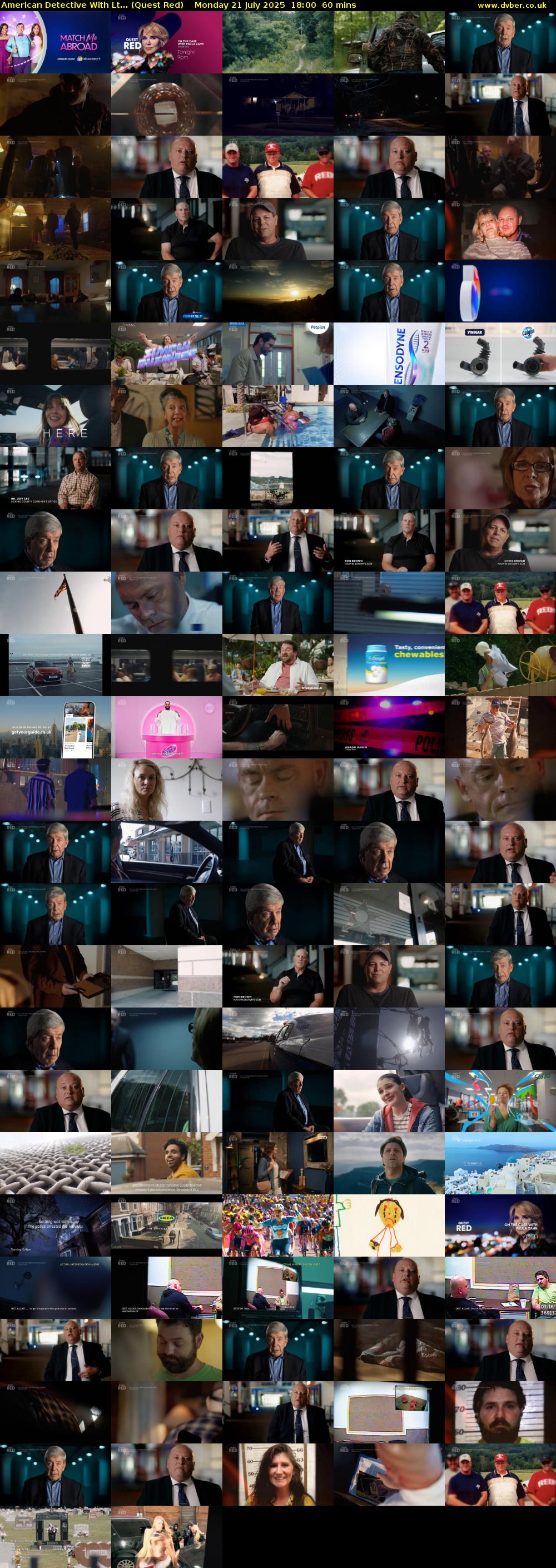 American Detective With Lt... (Quest Red) Monday 21 July 2025 18:00 - 19:00