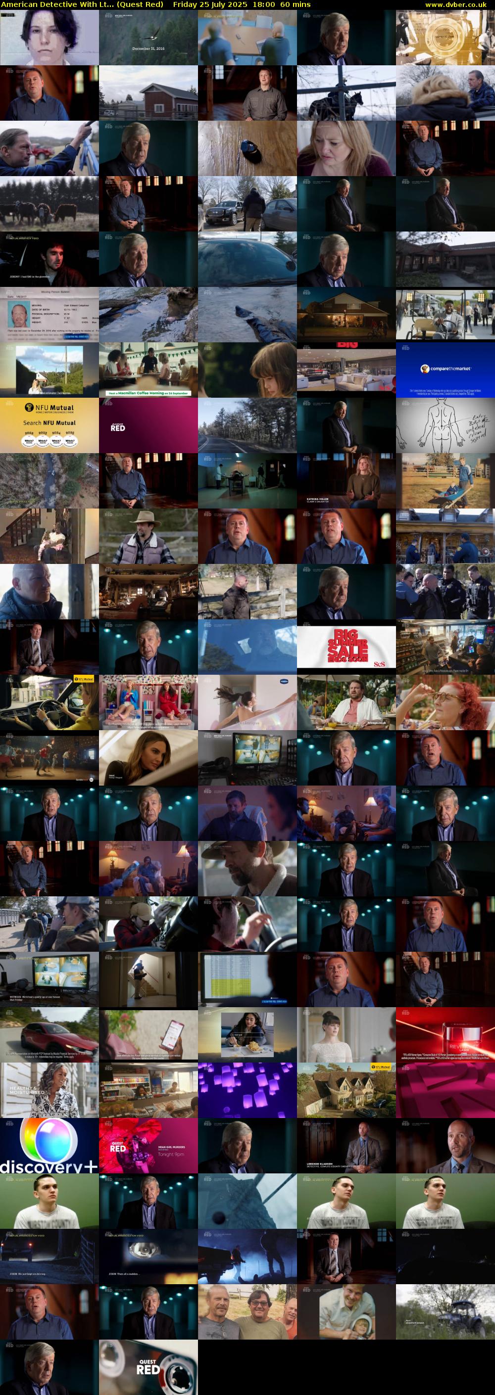 American Detective With Lt... (Quest Red) Friday 25 July 2025 18:00 - 19:00
