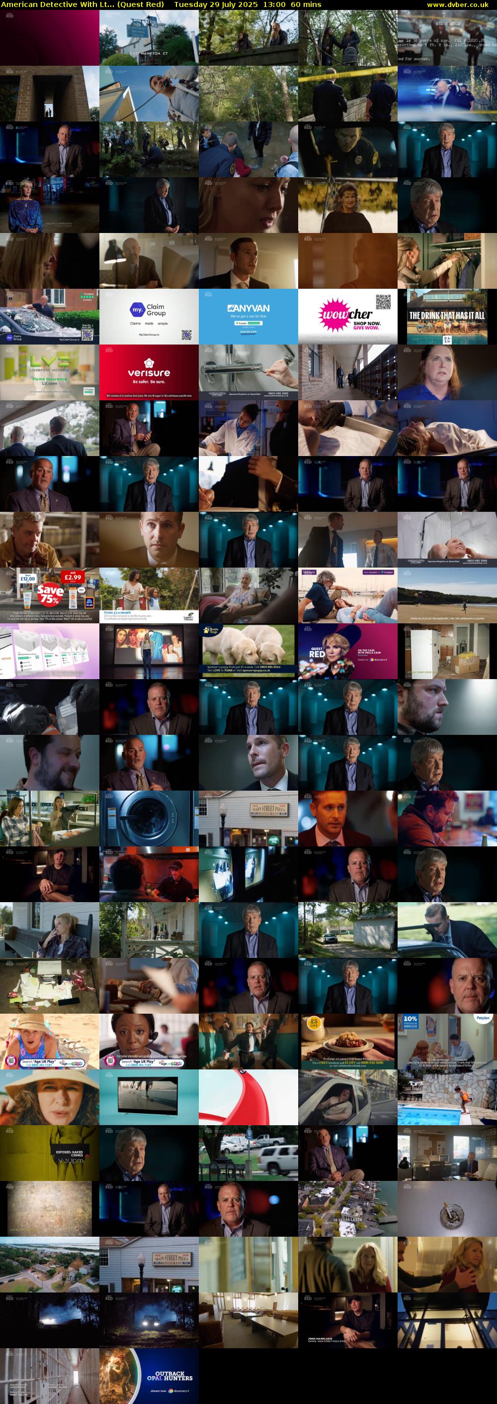 American Detective With Lt... (Quest Red) Tuesday 29 July 2025 13:00 - 14:00