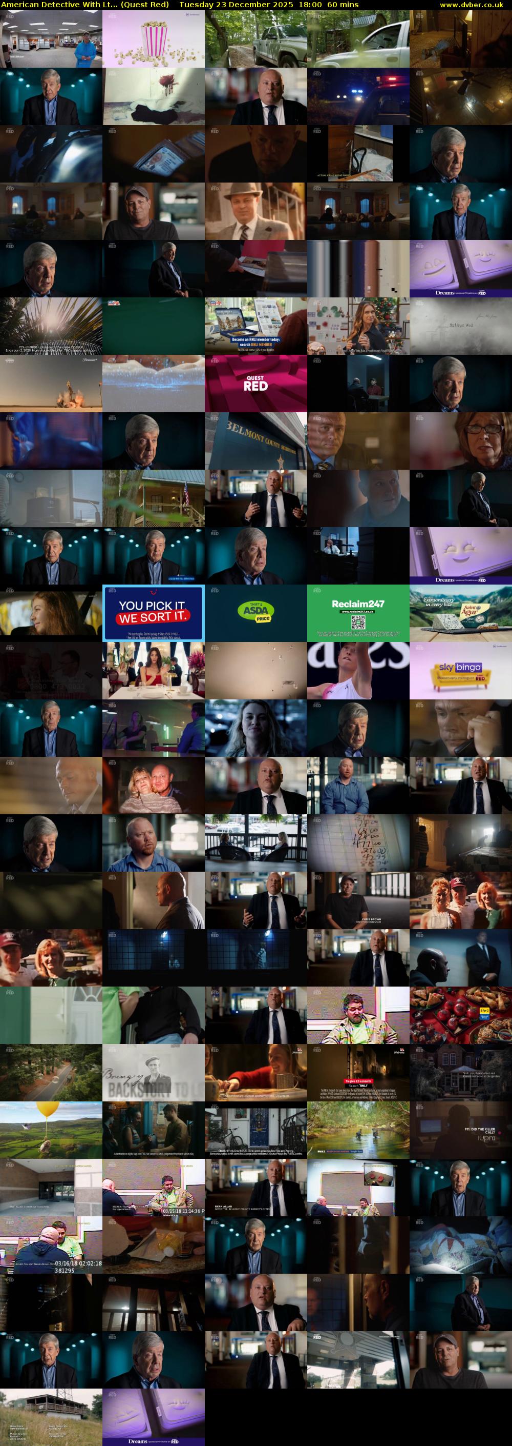 American Detective With Lt... (Quest Red) Tuesday 23 December 2025 18:00 - 19:00