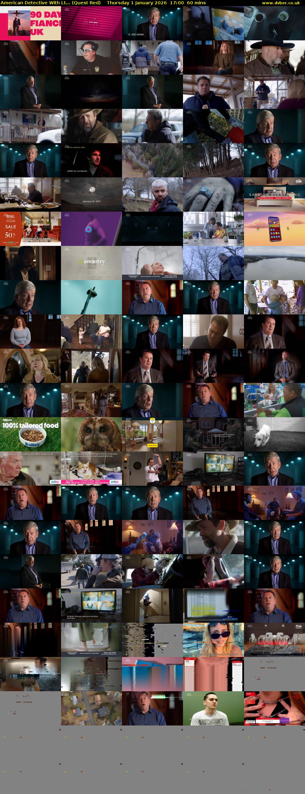 American Detective With Lt... (Quest Red) Thursday 1 January 2026 17:00 - 18:00