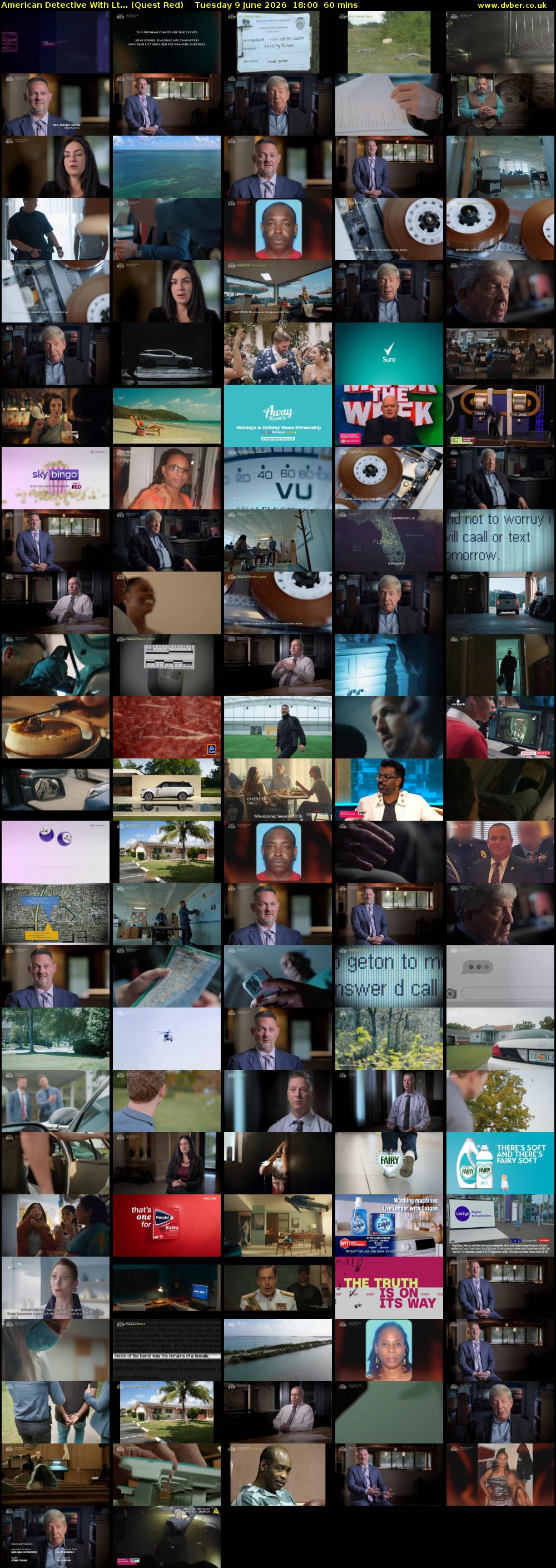 American Detective With Lt... (Quest Red) Tuesday 9 June 2026 18:00 - 19:00