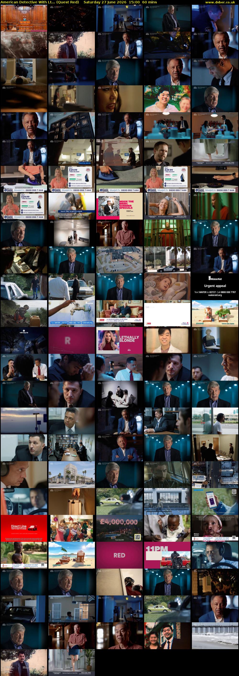 American Detective With Lt... (Quest Red) Saturday 27 June 2026 15:00 - 16:00