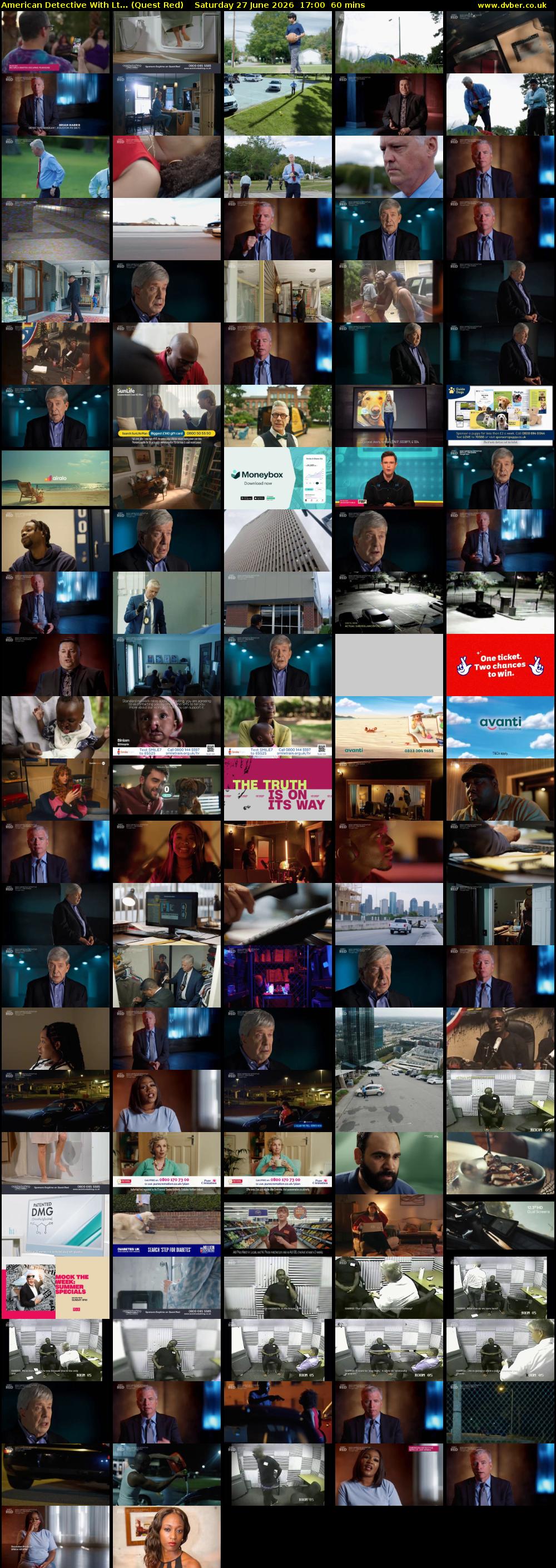 American Detective With Lt... (Quest Red) Saturday 27 June 2026 17:00 - 18:00