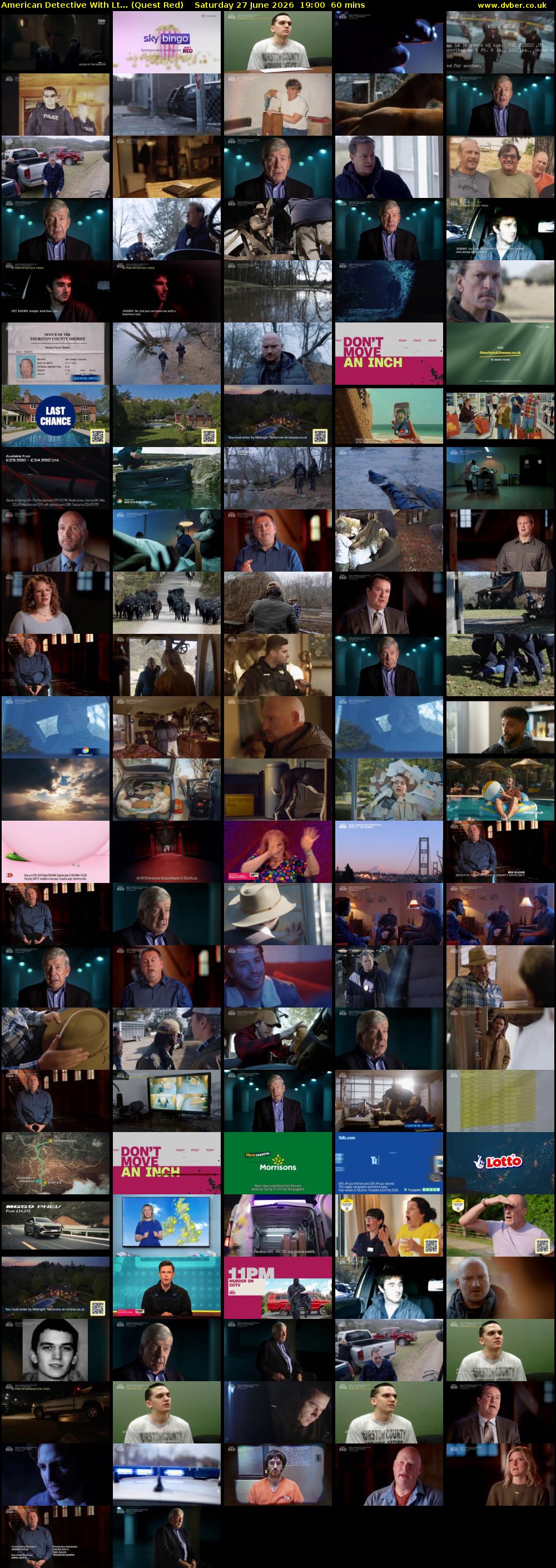 American Detective With Lt... (Quest Red) Saturday 27 June 2026 19:00 - 20:00