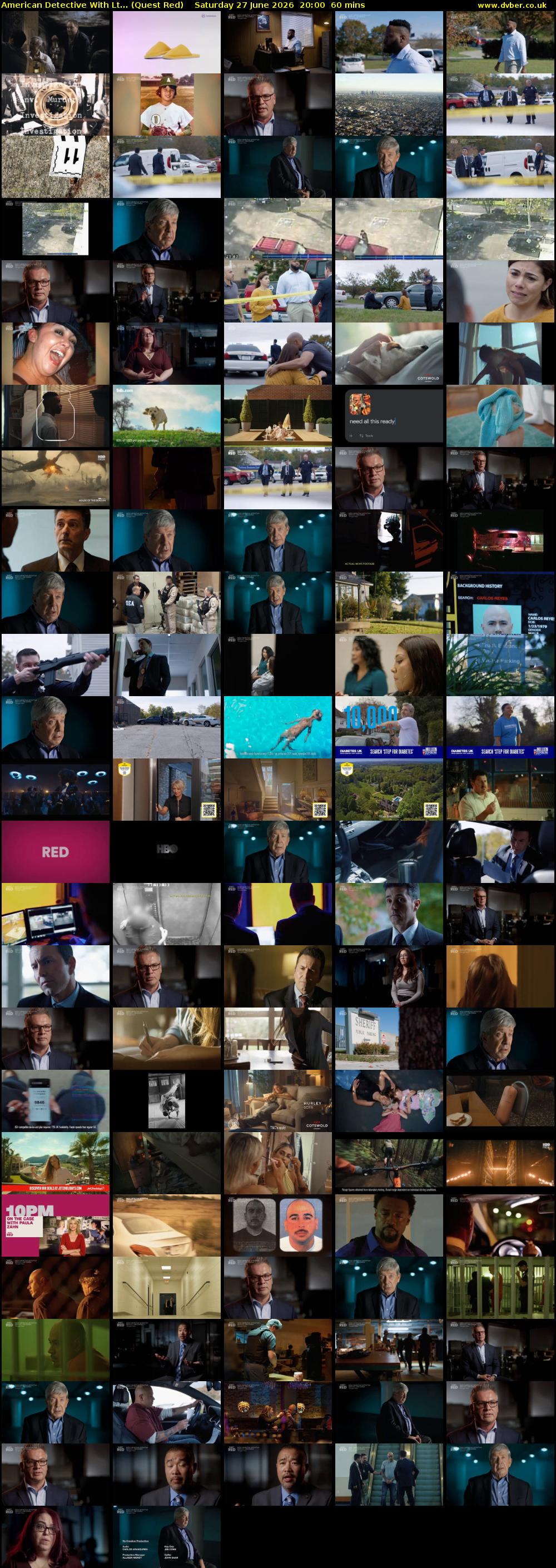 American Detective With Lt... (Quest Red) Saturday 27 June 2026 20:00 - 21:00
