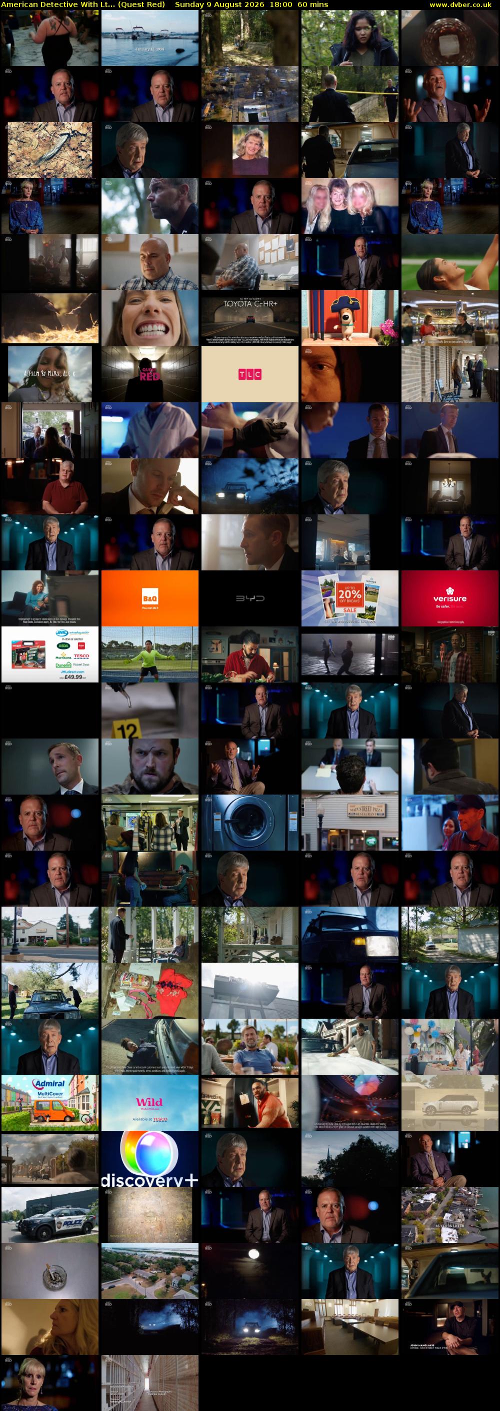 American Detective With Lt... (Quest Red) Sunday 9 August 2026 18:00 - 19:00