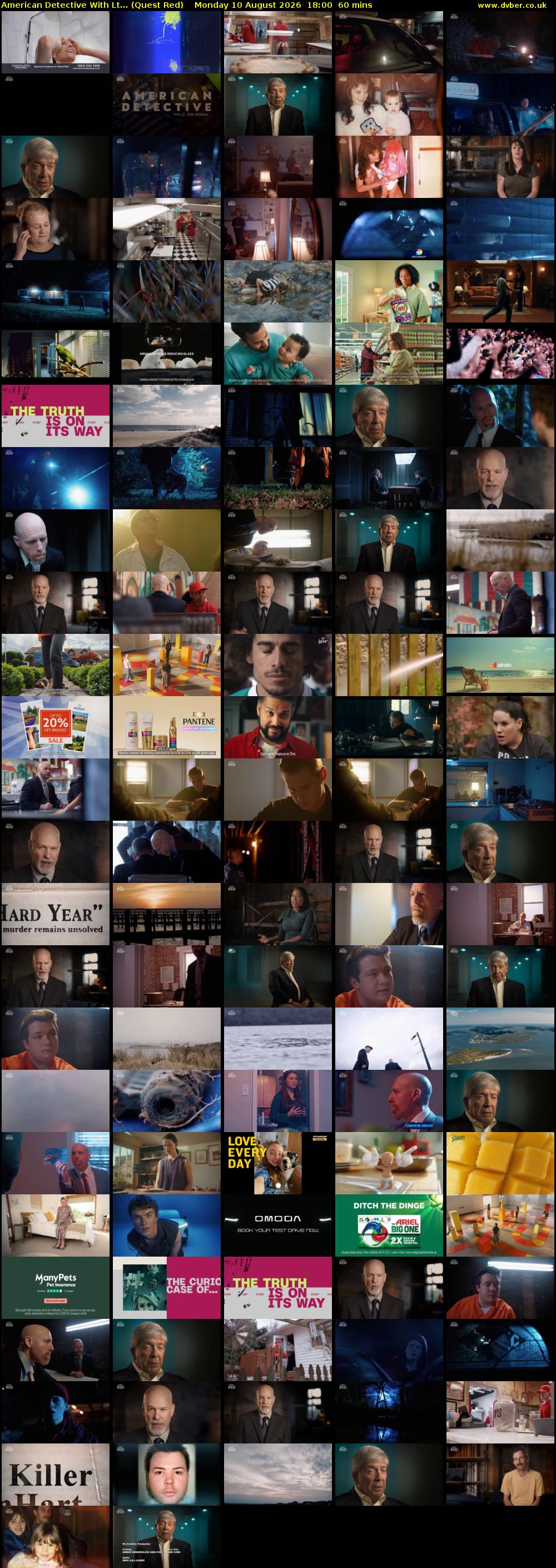 American Detective With Lt... (Quest Red) Monday 10 August 2026 18:00 - 19:00