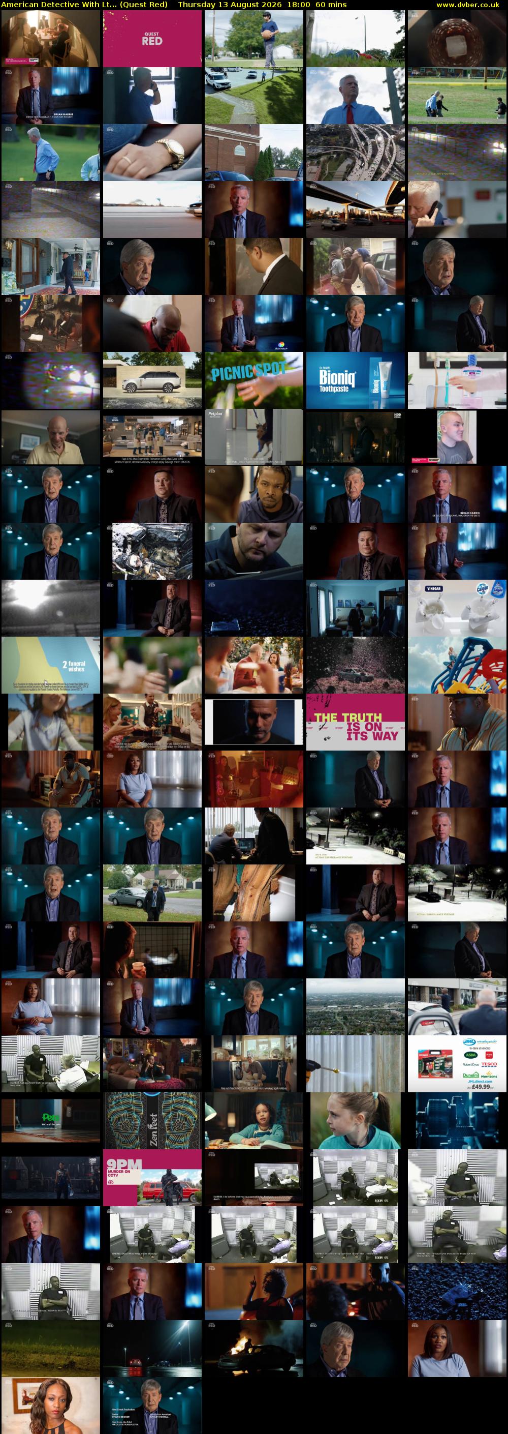 American Detective With Lt... (Quest Red) Thursday 13 August 2026 18:00 - 19:00