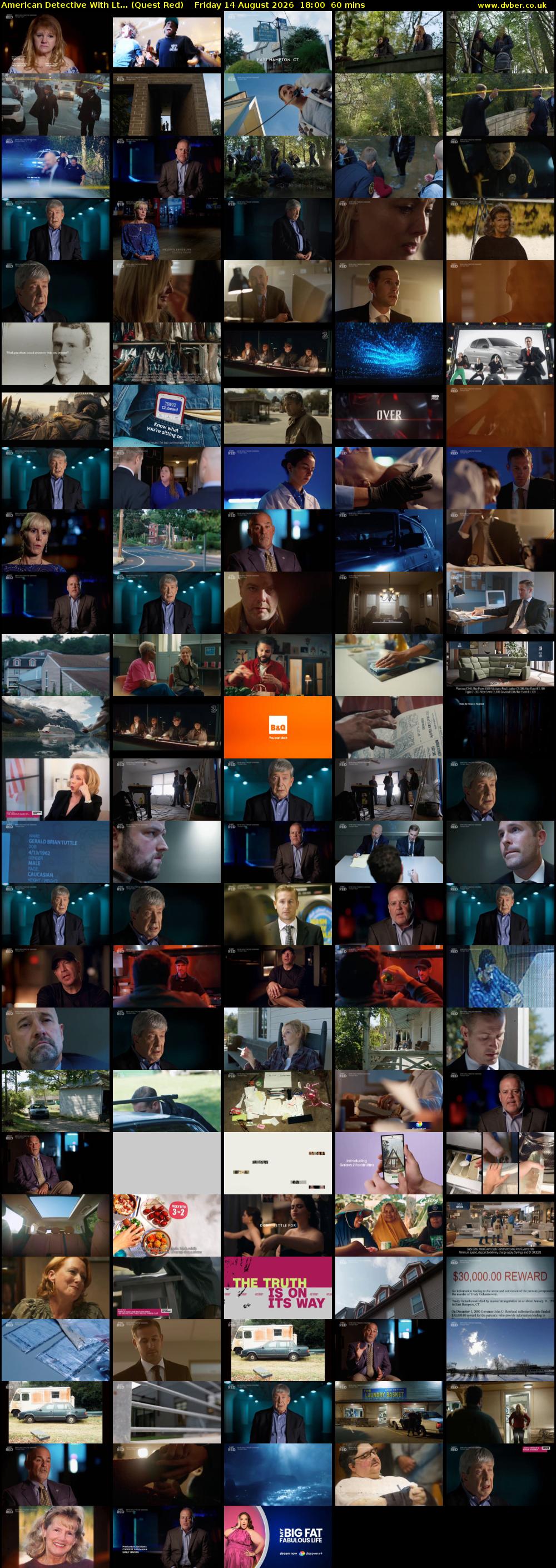 American Detective With Lt... (Quest Red) Friday 14 August 2026 18:00 - 19:00