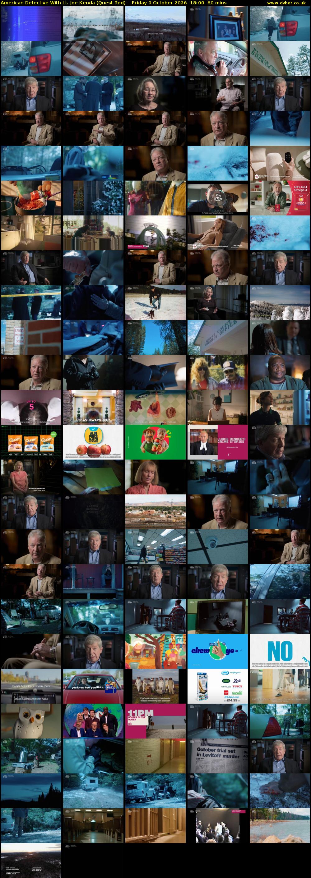 American Detective With Lt. Joe Kenda (Quest Red) Friday 9 October 2026 18:00 - 19:00