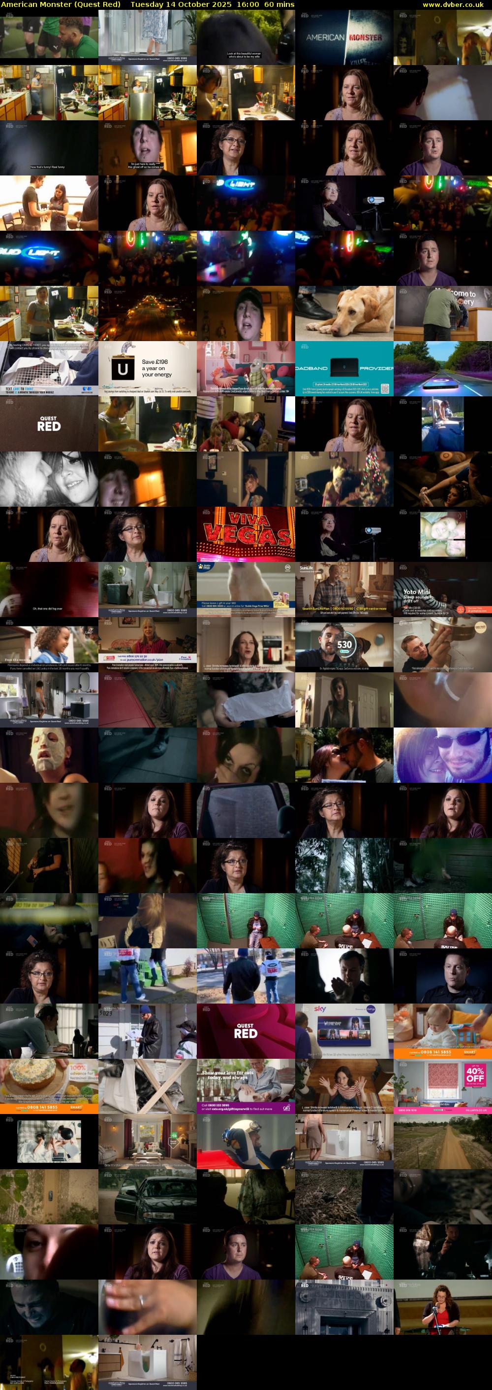 American Monster (Quest Red) Tuesday 14 October 2025 16:00 - 17:00
