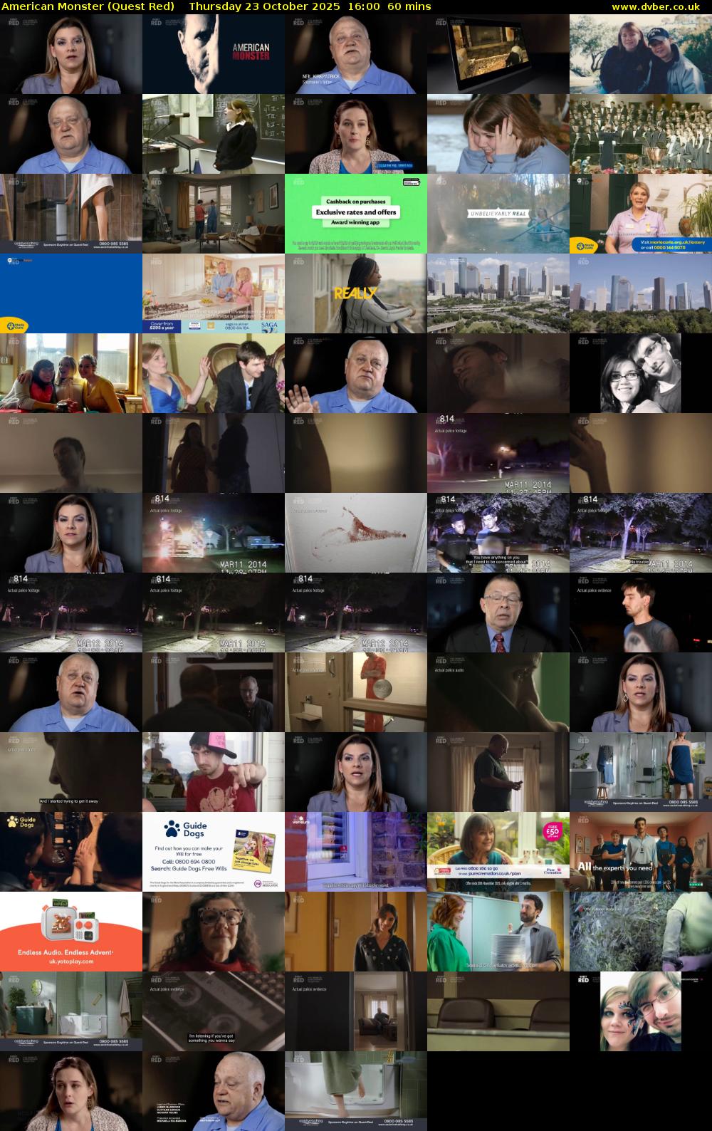 American Monster (Quest Red) Thursday 23 October 2025 16:00 - 17:00