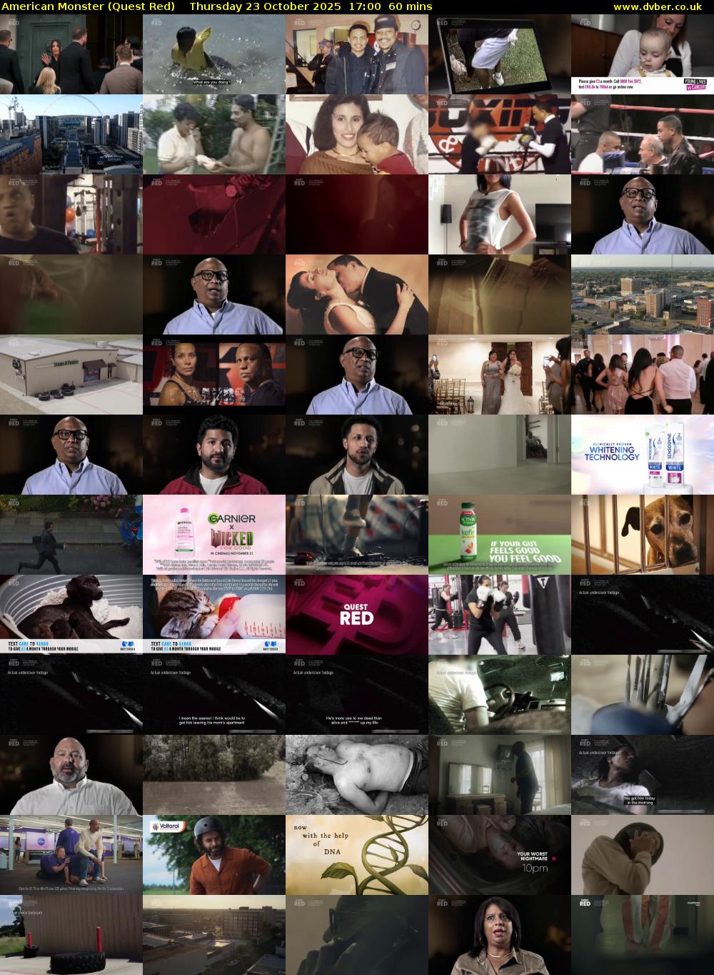 American Monster (Quest Red) Thursday 23 October 2025 17:00 - 18:00