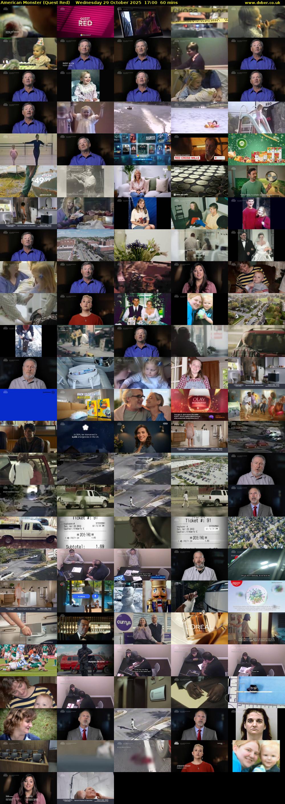 American Monster (Quest Red) Wednesday 29 October 2025 17:00 - 18:00