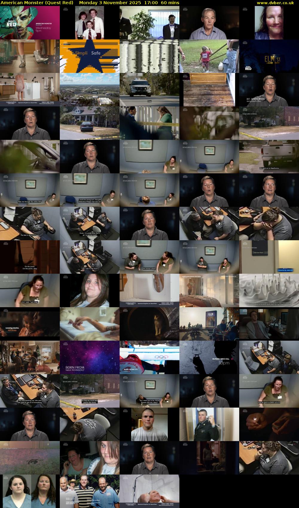 American Monster (Quest Red) Monday 3 November 2025 17:00 - 18:00