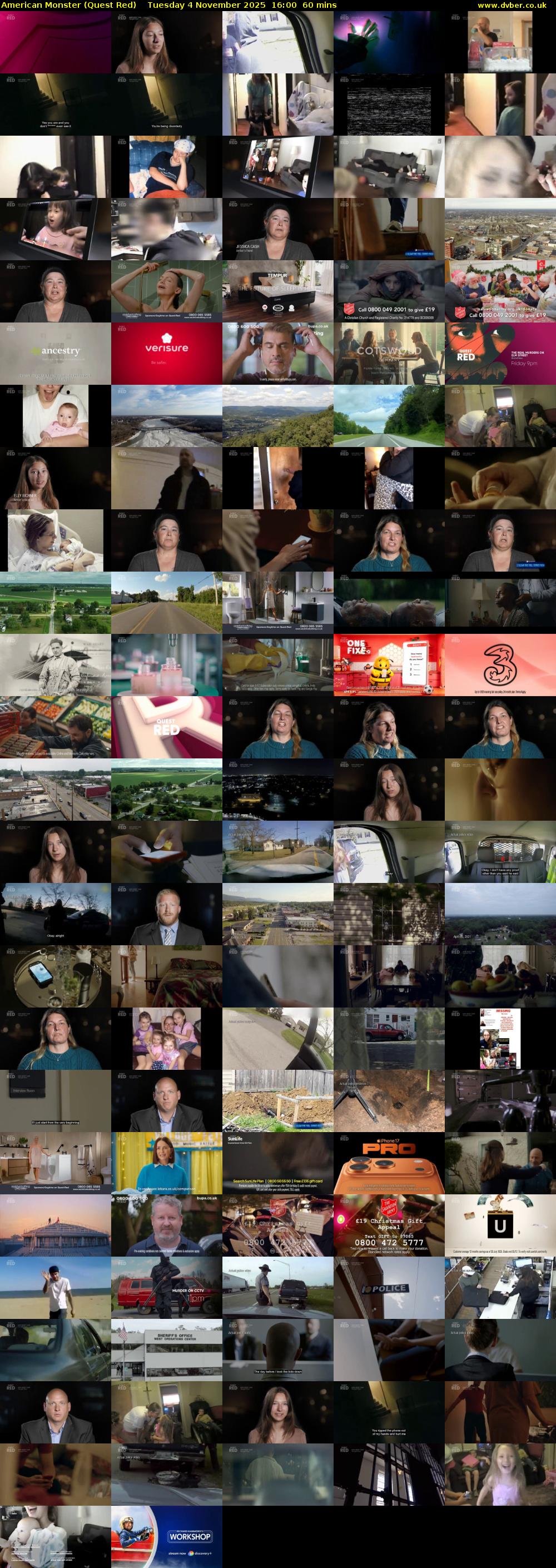 American Monster (Quest Red) Tuesday 4 November 2025 16:00 - 17:00