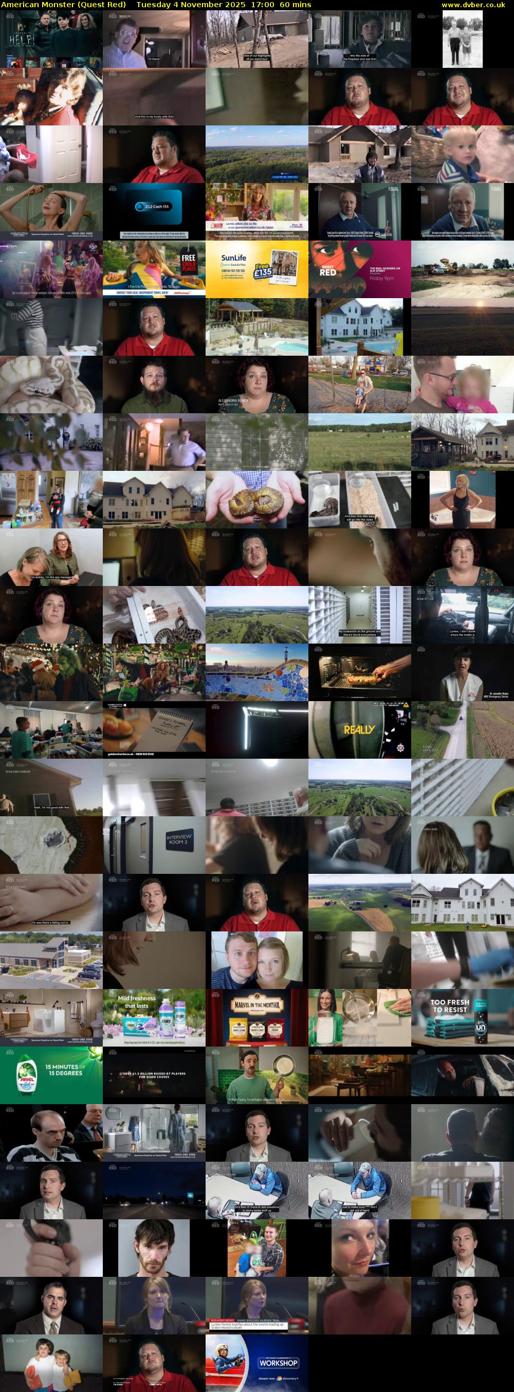 American Monster (Quest Red) Tuesday 4 November 2025 17:00 - 18:00