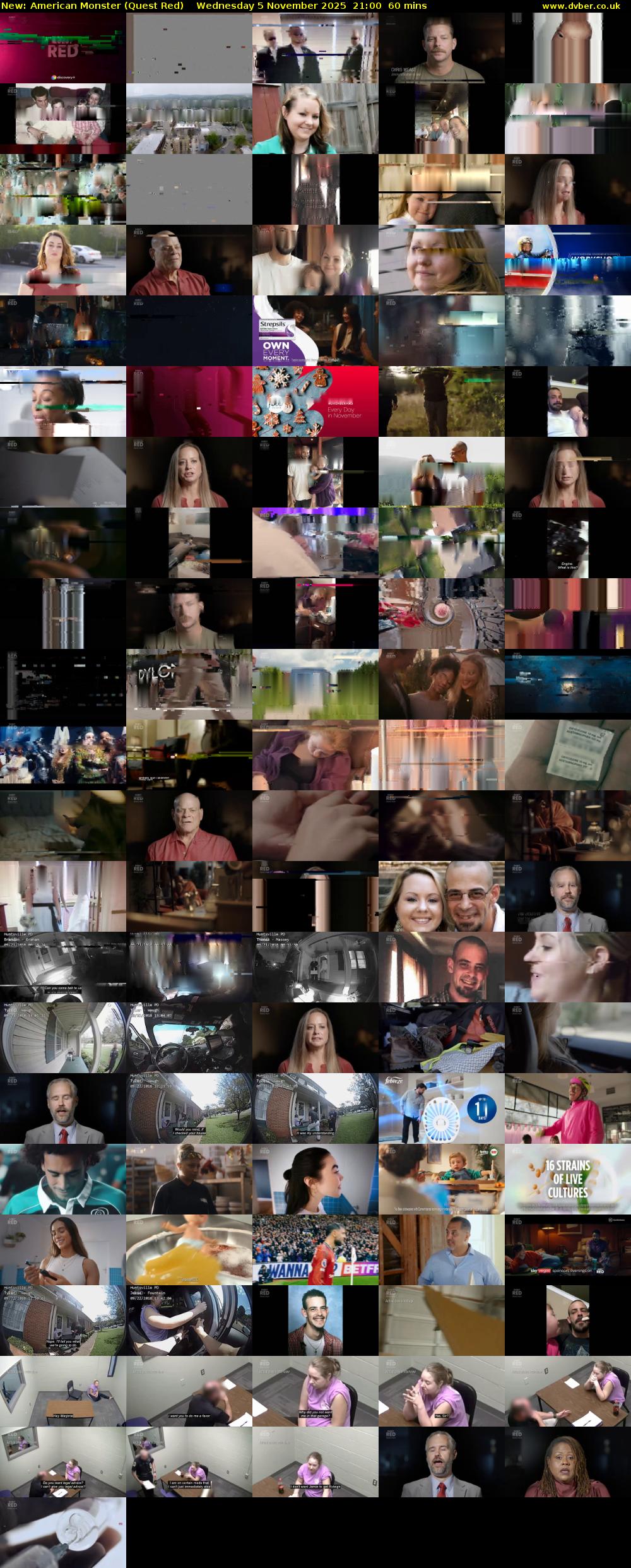 American Monster (Quest Red) Wednesday 5 November 2025 21:00 - 22:00