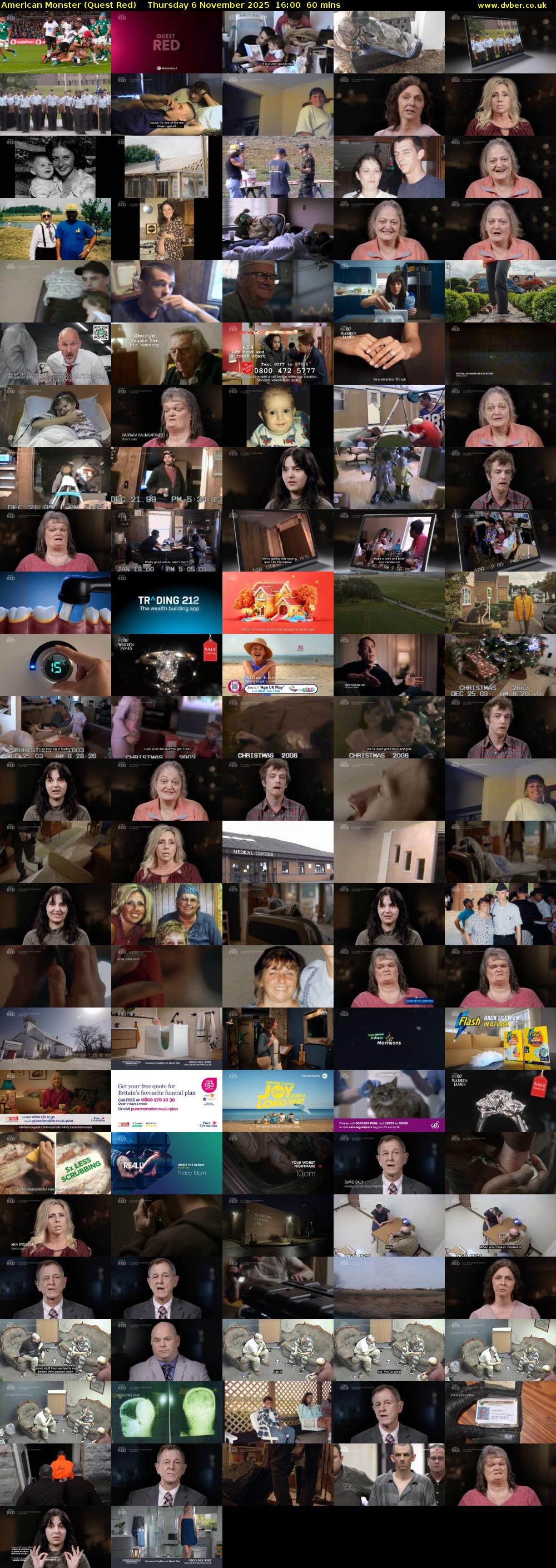 American Monster (Quest Red) Thursday 6 November 2025 16:00 - 17:00