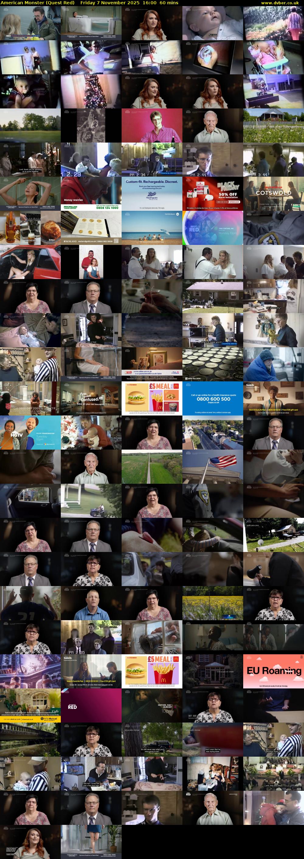 American Monster (Quest Red) Friday 7 November 2025 16:00 - 17:00