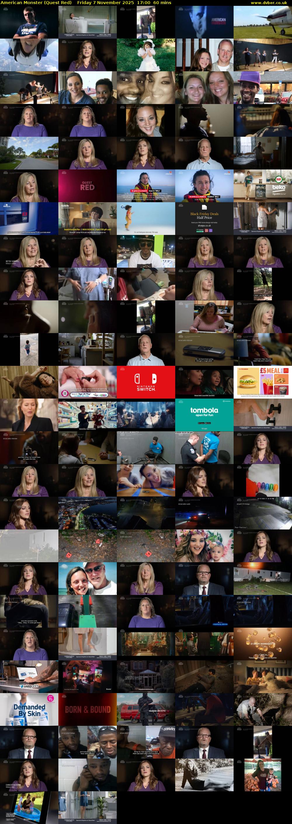 American Monster (Quest Red) Friday 7 November 2025 17:00 - 18:00