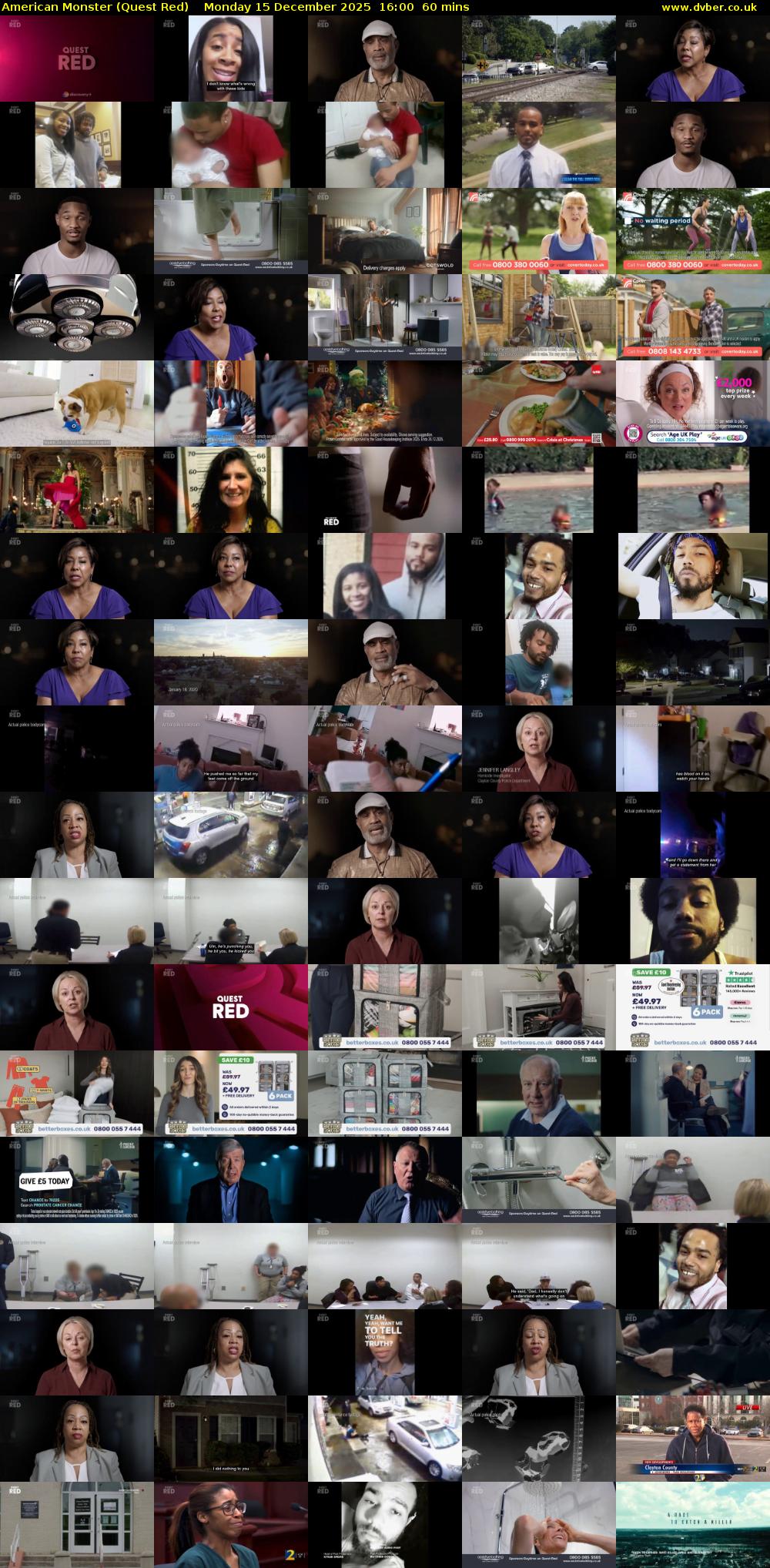 American Monster (Quest Red) Monday 15 December 2025 16:00 - 17:00