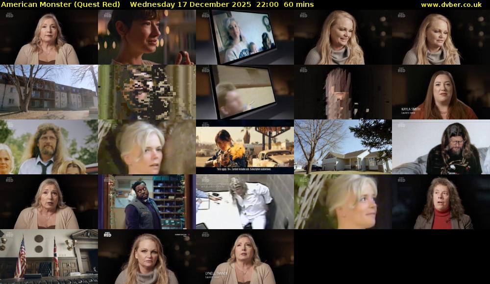 American Monster (Quest Red) Wednesday 17 December 2025 22:00 - 23:00