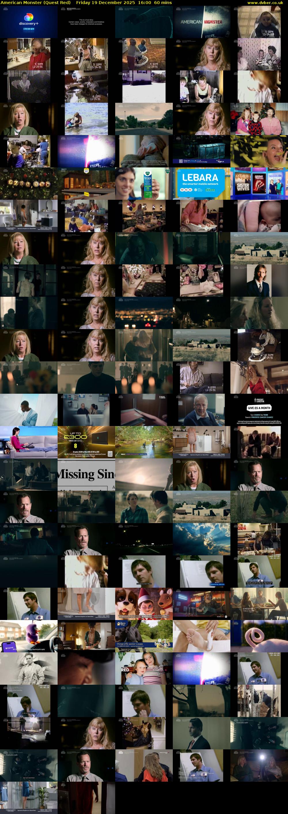 American Monster (Quest Red) Friday 19 December 2025 16:00 - 17:00