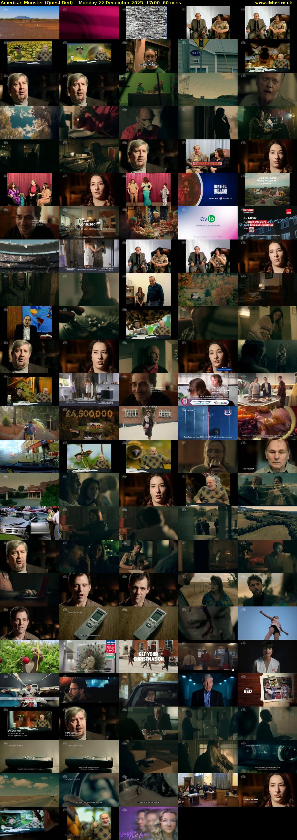 American Monster (Quest Red) Monday 22 December 2025 17:00 - 18:00