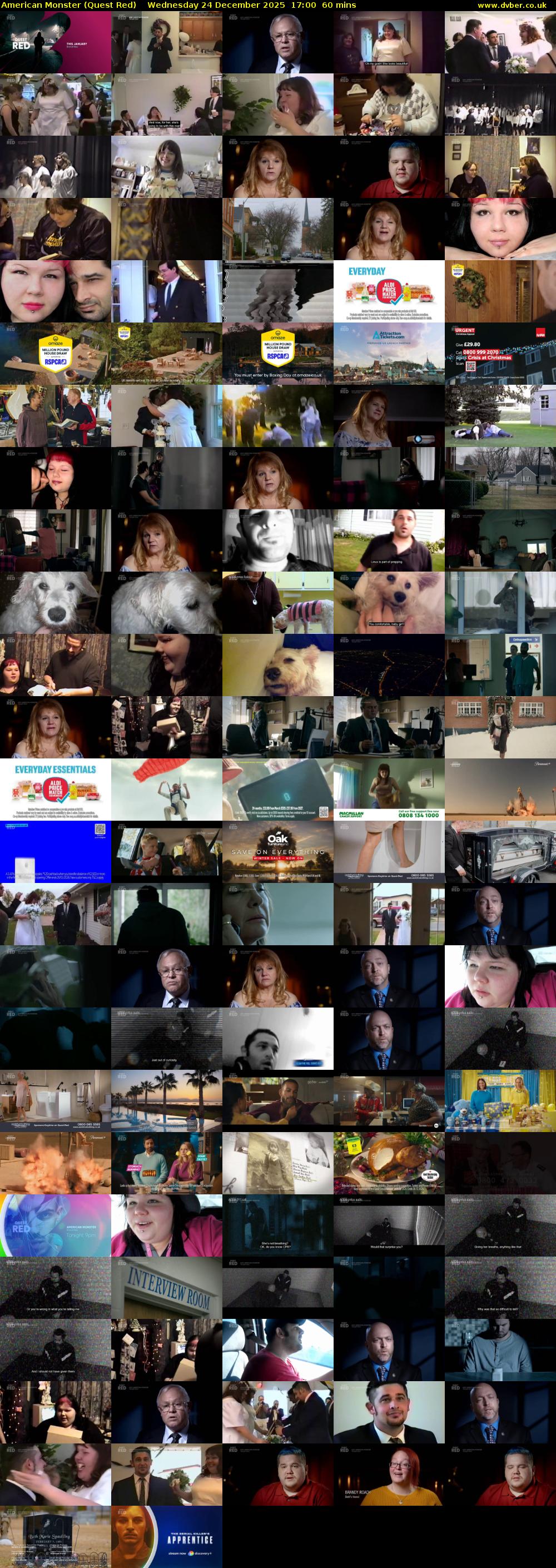 American Monster (Quest Red) Wednesday 24 December 2025 17:00 - 18:00