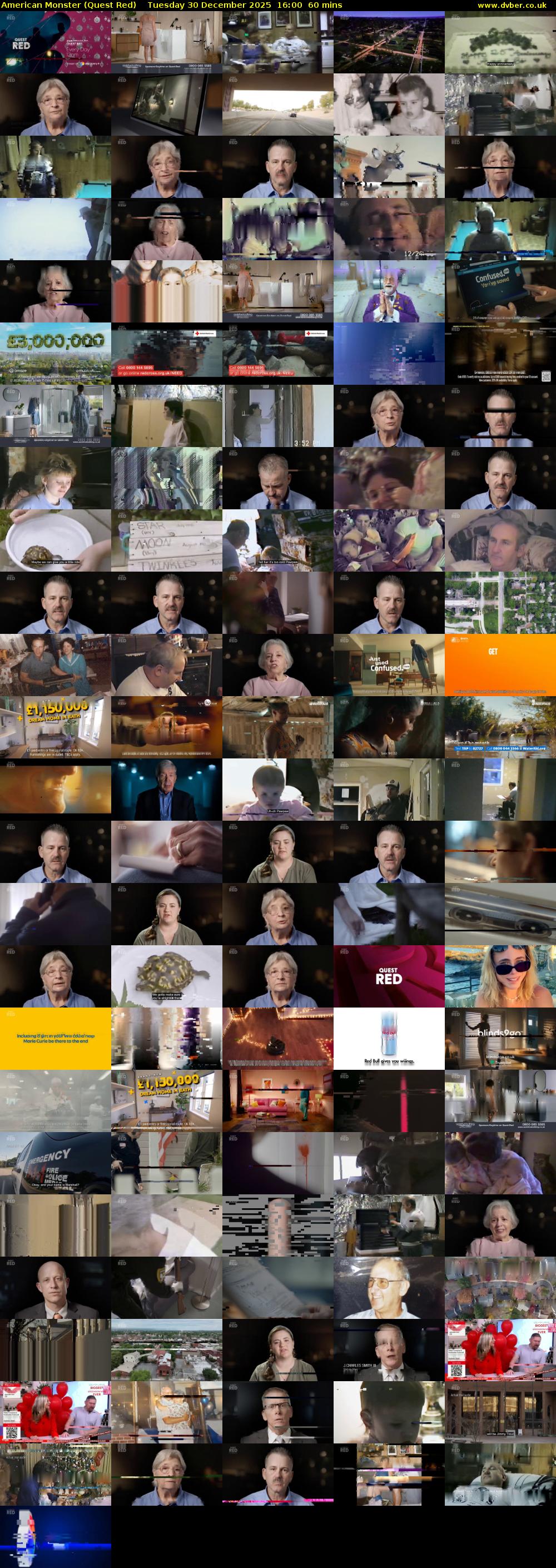 American Monster (Quest Red) Tuesday 30 December 2025 16:00 - 17:00