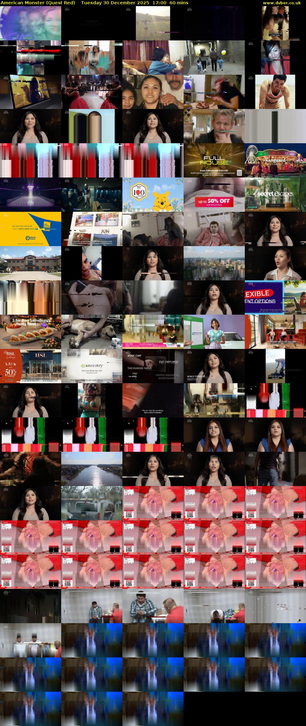 American Monster (Quest Red) Tuesday 30 December 2025 17:00 - 18:00