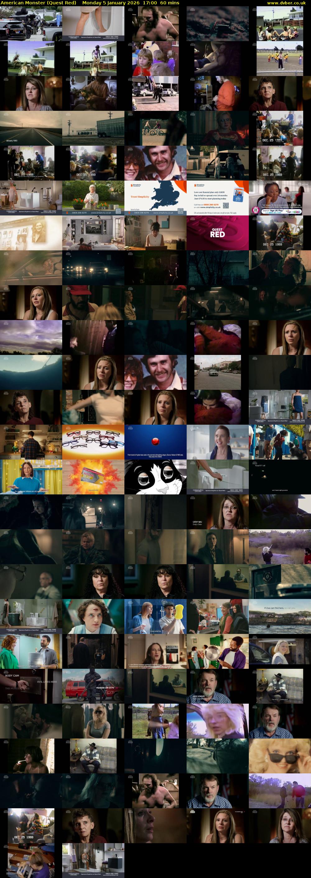 American Monster (Quest Red) Monday 5 January 2026 17:00 - 18:00