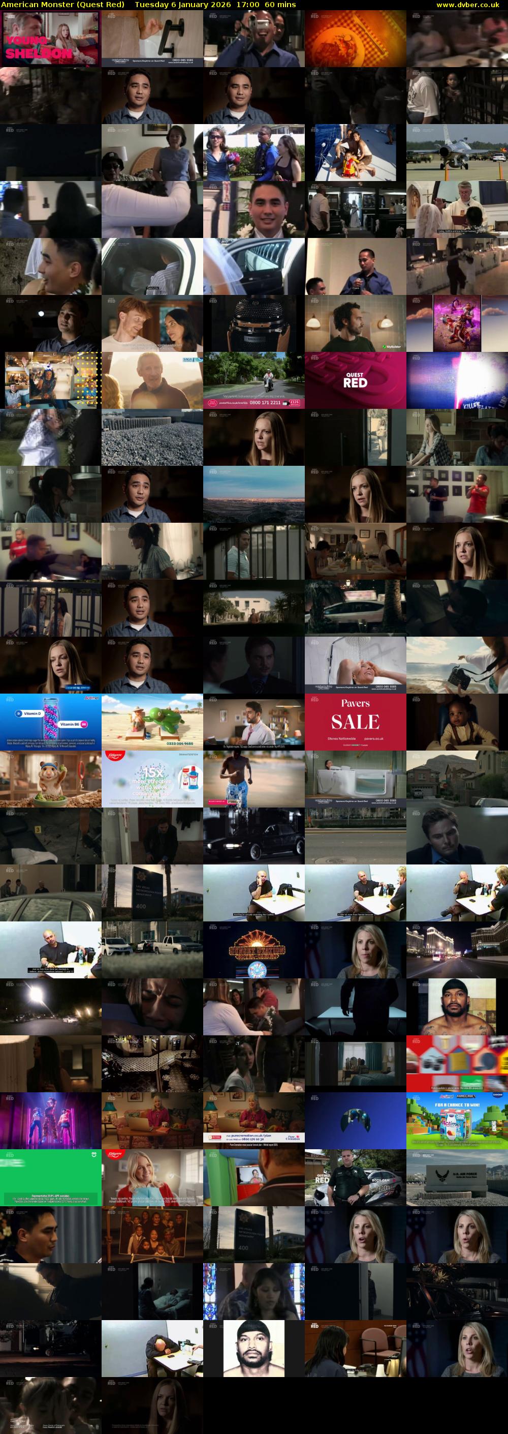 American Monster (Quest Red) Tuesday 6 January 2026 17:00 - 18:00