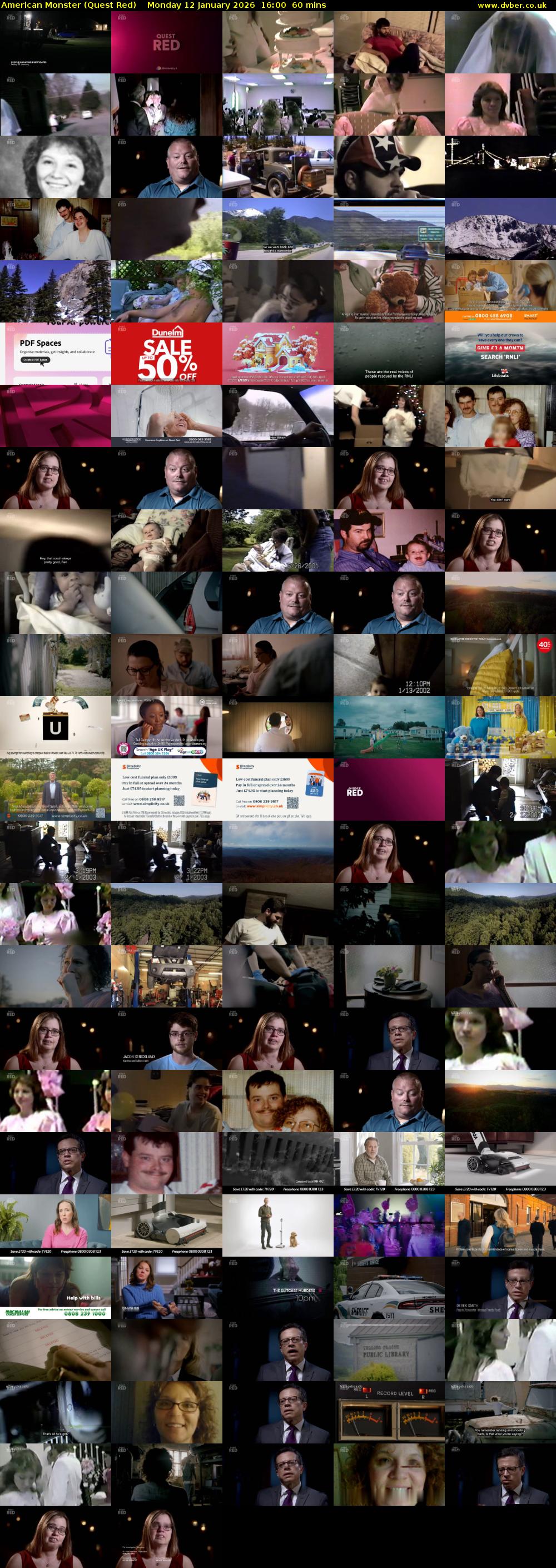 American Monster (Quest Red) Monday 12 January 2026 16:00 - 17:00