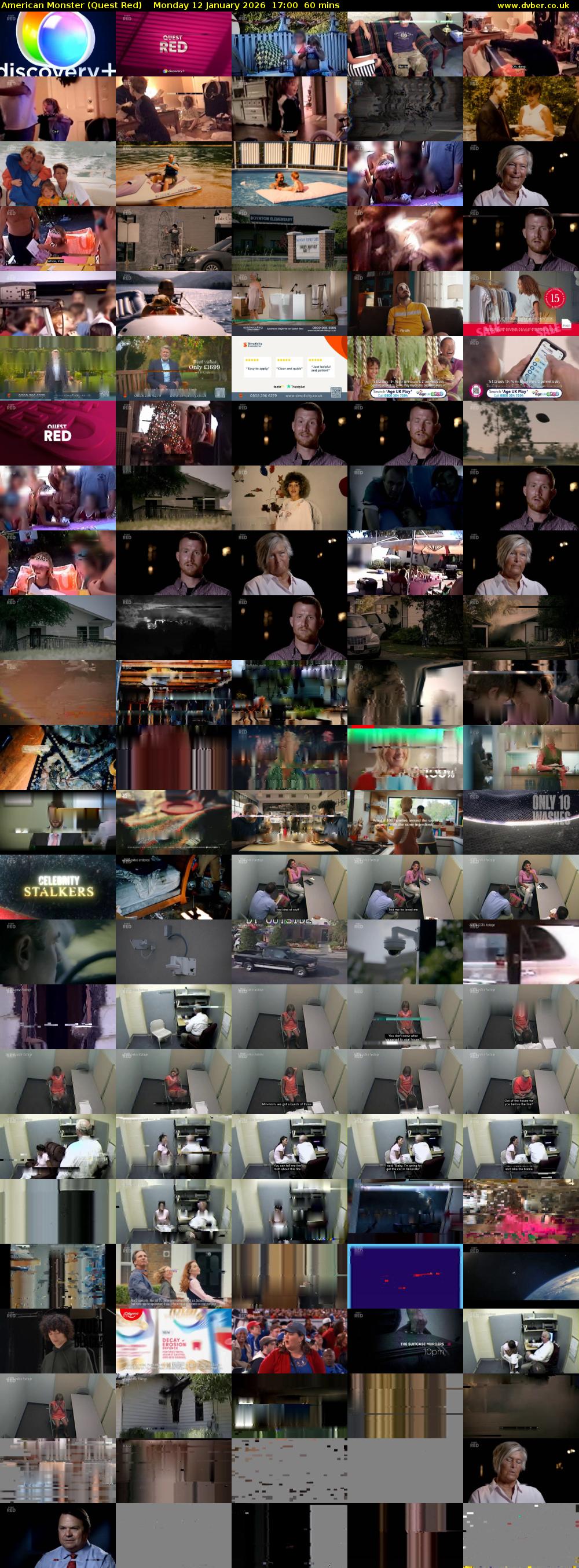 American Monster (Quest Red) Monday 12 January 2026 17:00 - 18:00