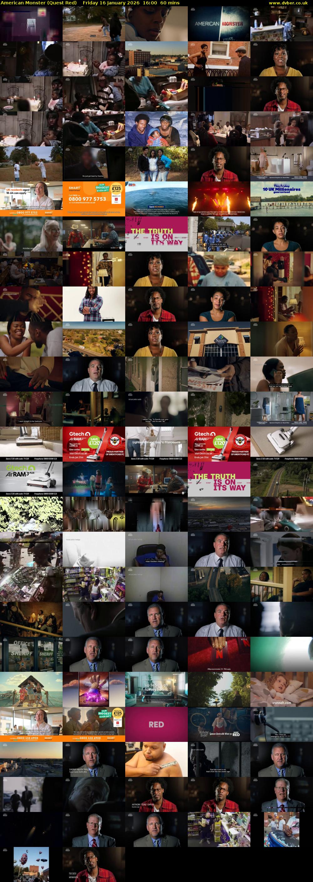 American Monster (Quest Red) Friday 16 January 2026 16:00 - 17:00