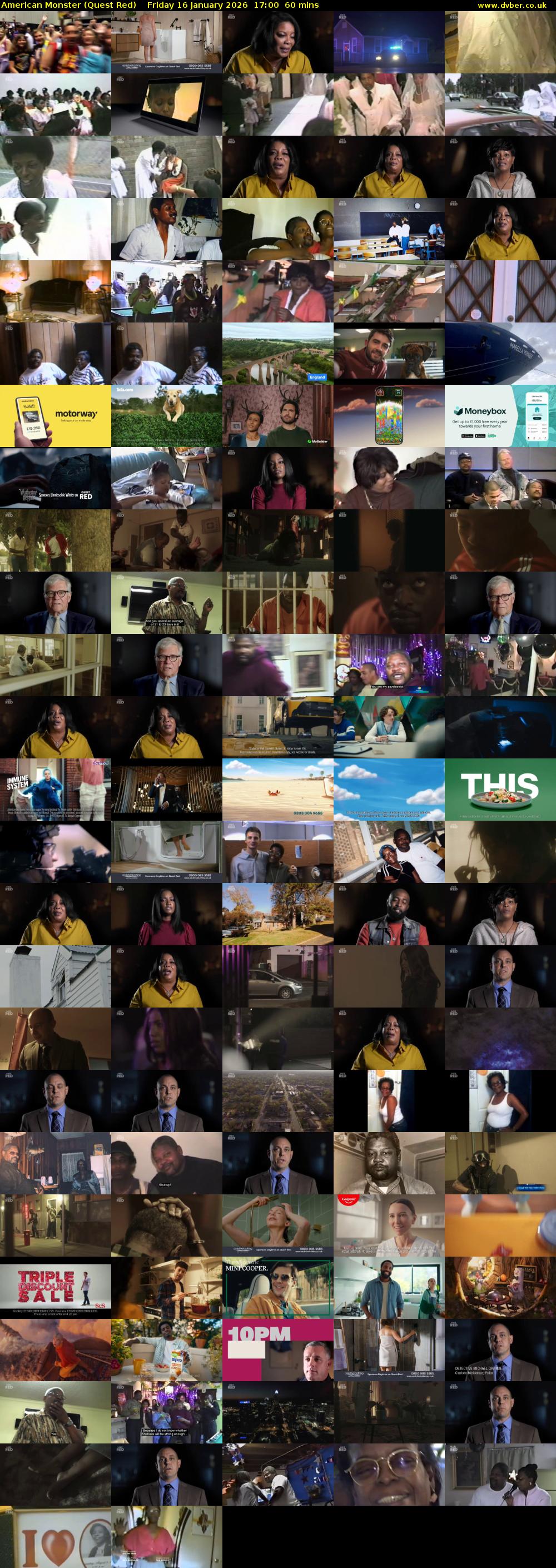 American Monster (Quest Red) Friday 16 January 2026 17:00 - 18:00