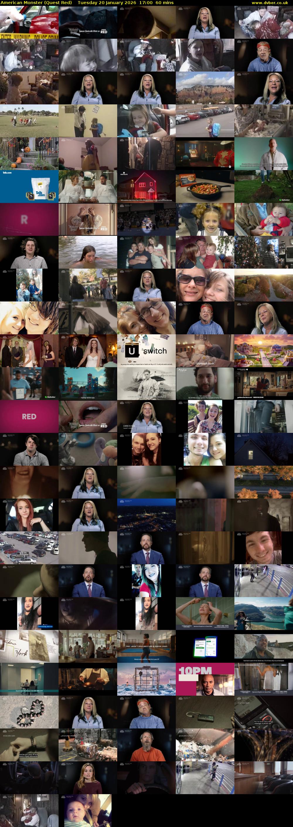 American Monster (Quest Red) Tuesday 20 January 2026 17:00 - 18:00