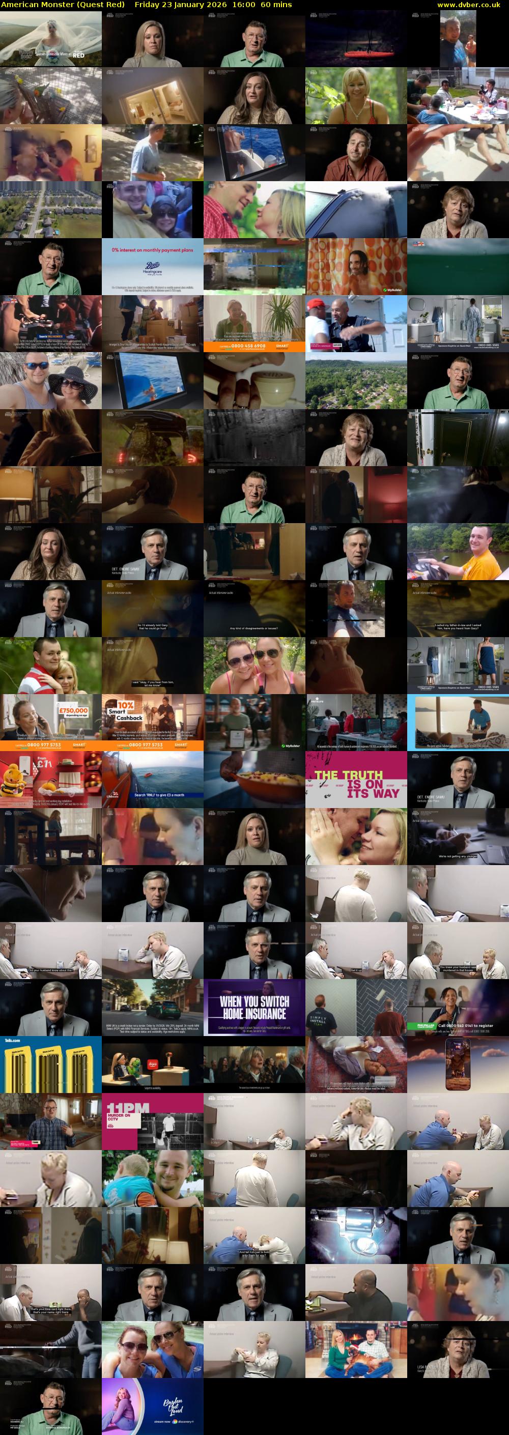 American Monster (Quest Red) Friday 23 January 2026 16:00 - 17:00