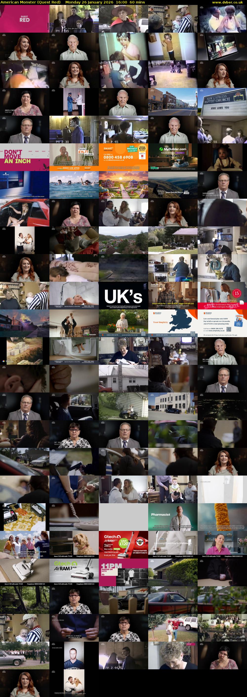 American Monster (Quest Red) Monday 26 January 2026 16:00 - 17:00