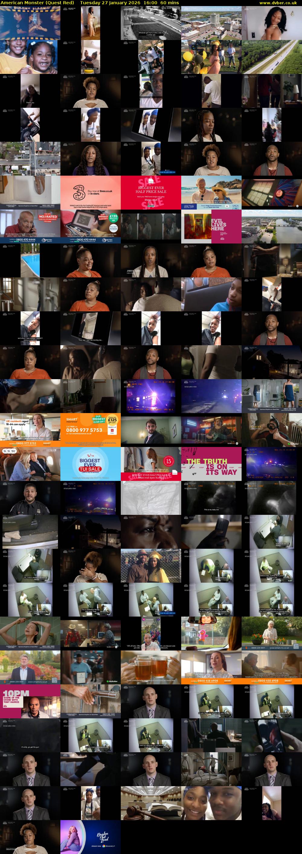 American Monster (Quest Red) Tuesday 27 January 2026 16:00 - 17:00