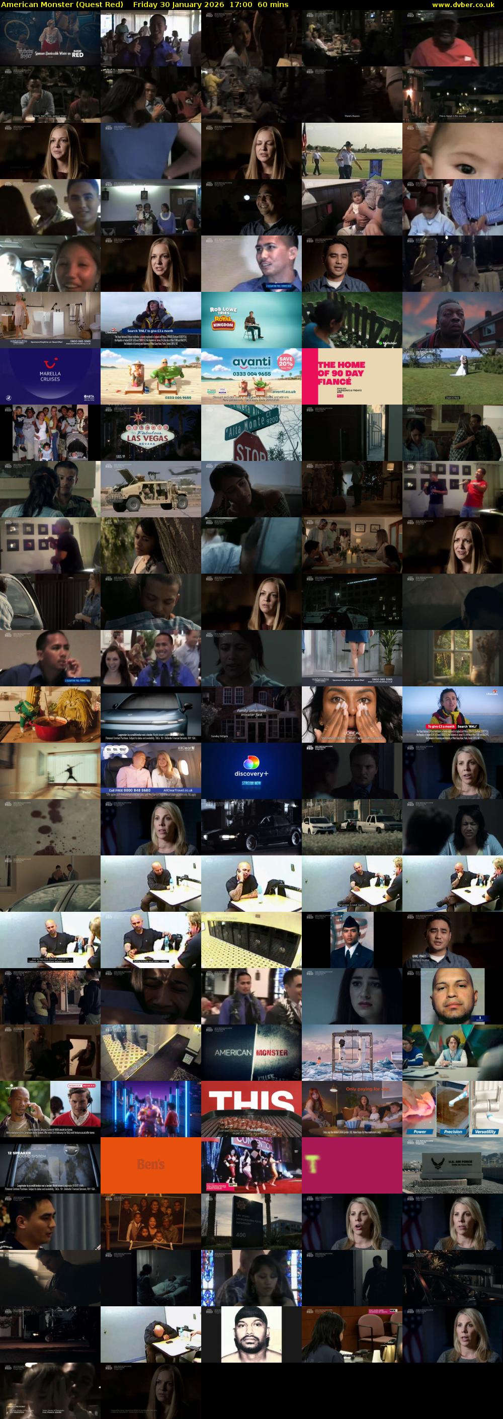 American Monster (Quest Red) Friday 30 January 2026 17:00 - 18:00