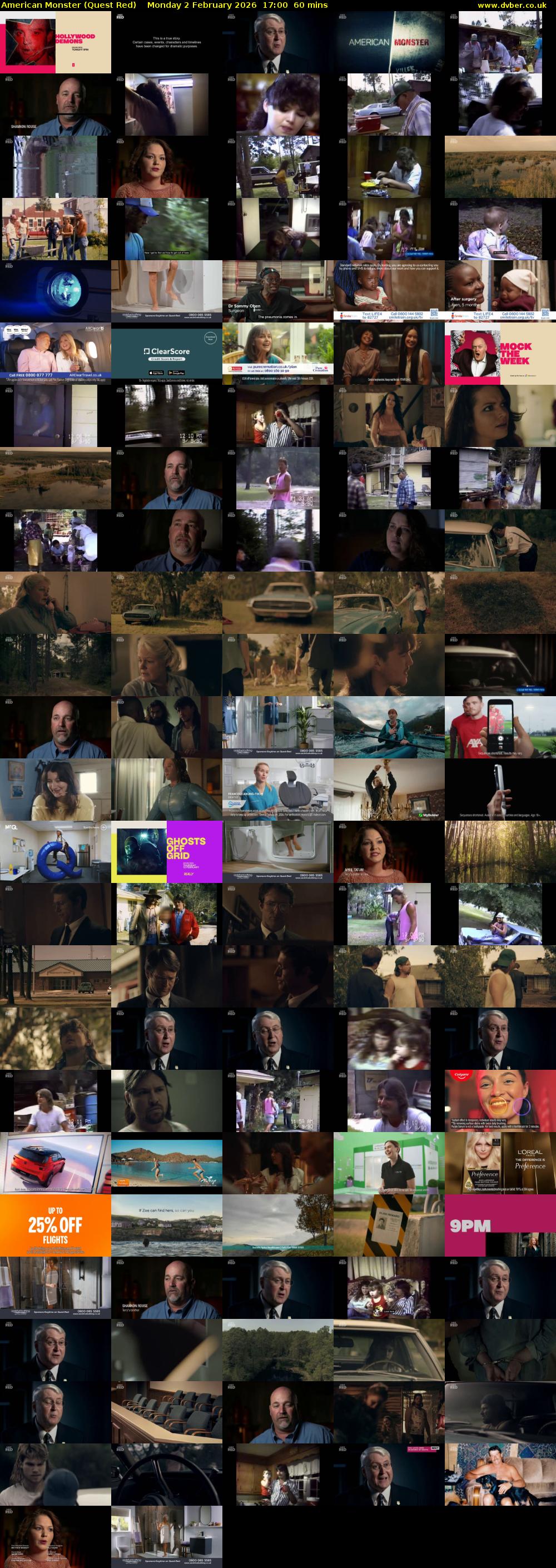 American Monster (Quest Red) Monday 2 February 2026 17:00 - 18:00