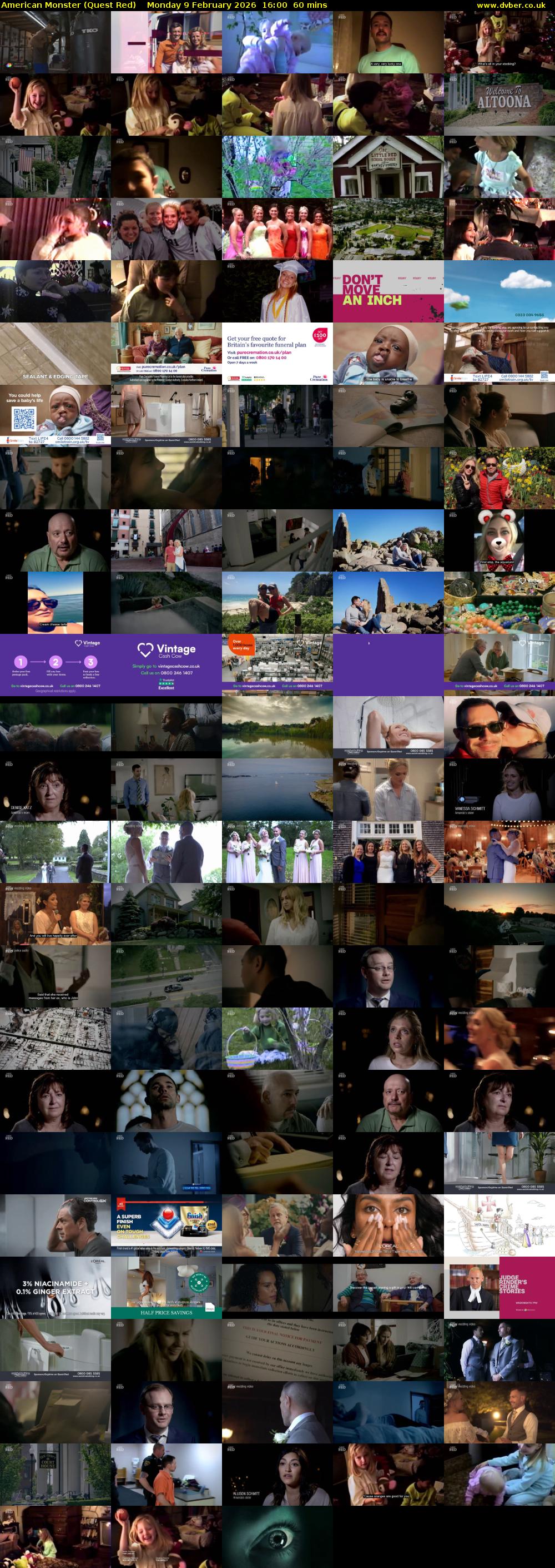 American Monster (Quest Red) Monday 9 February 2026 16:00 - 17:00